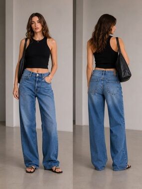 Proenza Schouler Ellsworth Slouchy Boyfriend Jeans Denim Waist Size 30 New!